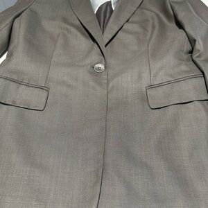 Taupe Single-Button CK Blazer